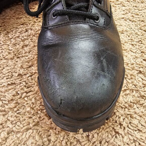 Thorogood Tactical Work Boots Mens 12 Black Leather 834-6086 6" Lace Up GUC - Picture 5 of 12